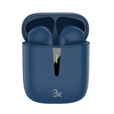 Abbildung von BlueElement Pop Bluetooth 5.1 TWS Stereo Kopfhörer 3D HD, kabellos, Akkulaufzeit 12 Stunden, LED Ladebox, einfach zu verbinden, integriertes Mikrofon, leicht und bequem für iPhone/Android (blau)