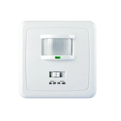 Abbildung von Maclean MCE18, Passiver Infrarot Sensor (PIR), Verkabelt, 9 m, Wand, Indoor, Weiß