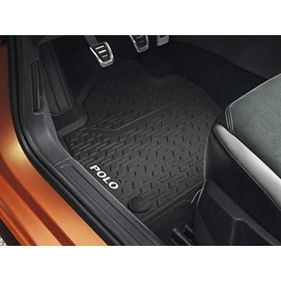 Abbildung von Volkswagen Passform Fußmatten Polo VI (4 St), für VW 6, 2G Limousine, Gummifußmatten vorne und hinten, rutschfest, abwaschbar,2G1061500 82V
