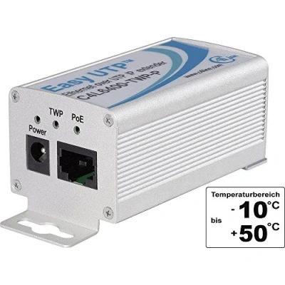 Abbildung von Renkforce RF 1601832 Netzwerkverlängerung 2 Draht Reichweite (max.): 500 m 1 St. 100 MBit/s mit PoE Funktion