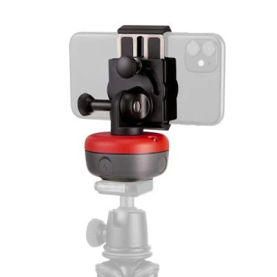 Abbildung von JOBY Spin Handy Halterungskit, mit Elektronischem Bluetooth Stativkopf, Handyhalterung Motion Control, Motorisierter Slider, Panorama, Vlogging, Content Erstellung, Zeitraffer, App Steuerung