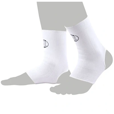 Abbildung von BAY Sports Fußbandage Uni Knöchelbandage Fußgelenkbandage Sprunggelenk weiß, Anatomische Passform
