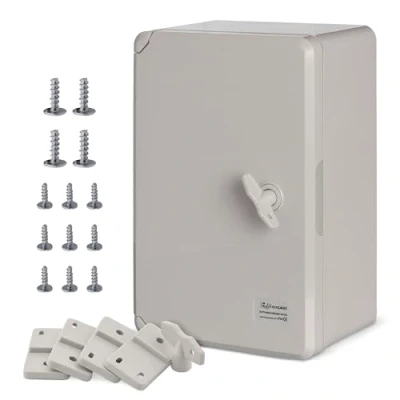 Abbildung von BOXEXPERT ABS Kunststoff Gehäuse, IP65, Wandschrank, Industriegehäuse, Leergehäuse, 300x200x130mm, grau, Gehäuse der Serie Fleet