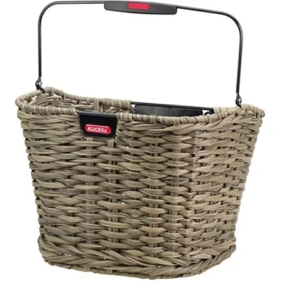 Abbildung von KLICKFix Unisex Adult Structura Fahrradkorb, Schilf Braun, 34x25x27cm