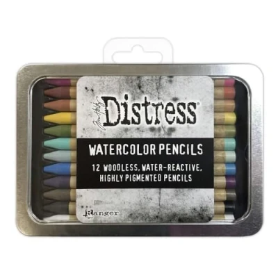 Abbildung von Ranger Tim Holtz Distress Watercolor Pencils 12 st Kit #1 TDH76308 (09 22)