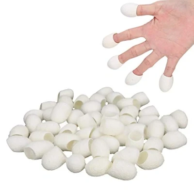 Abbildung von Brrnoo Natürliche Seiden Kokons, 50 Stück Seidenraupenkokons, Gesichtspflege Natur Seide Kokons Mitesser Entfernen Peeling Seidenraupen Bällchen, von reinigen ​Whitening