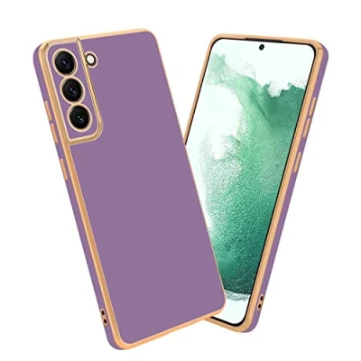 Abbildung von Cadorabo Hülle kompatibel mit Samsung Galaxy S21 Plus Schutzhülle TPU Silikon Case Liquid Design Kameraschutz Slim Kratzfest Weiche Gummi Rundumschutz für in Lila