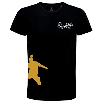 Abbildung von Ronaldinho10, T shirt, Official Product, Tee Black, Side Skill