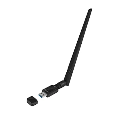 Abbildung von LogiLink WL0246 Wireless LAN 802.11ac USB 3.0 Adapter, 2T2R, mit neigbarer 5dBi Antenne für 2,4 &amp; 5GHz WPA2 Verschlüsselung, schwarz