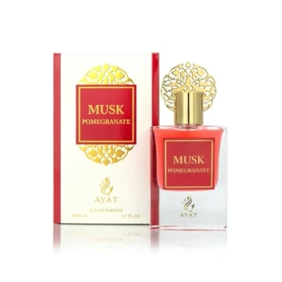 Abbildung von Ayat Perfumes Set Prestige Complet Musk Collection Eau de Parfum 50 ml, Moschus 5 Duftöle 12 ml &amp; Sahne von 18 g Duft Dubai (Moschus Pomegranate)