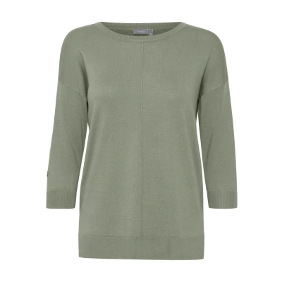 Abbildung von Fransa Frbesmock 2 Pullover Strickpullover, Damen, Größe: Large, Desert sage