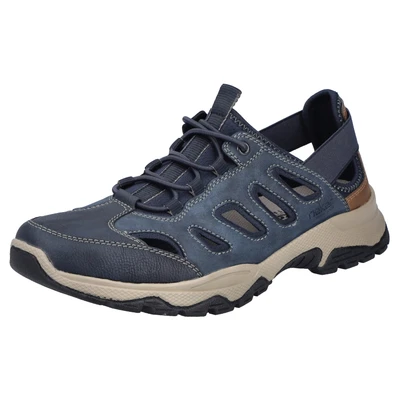 Abbildung von Rieker Herren B8366 Slipper, Blau, 43 EU