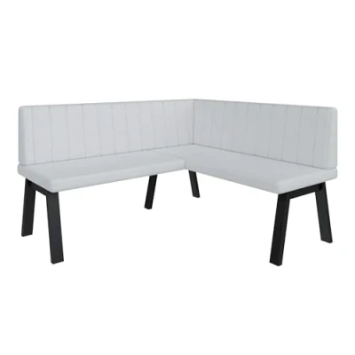 Abbildung von Eckbank Akiko Metal A Eckbankgruppe für Ihrem Esszimmer, Küche modern, Sitzecke, Essecke. Perfekt Küche, Büro und Rezeption. Solide Starke Verarbeitung. (168x142 Rechts Soft17)