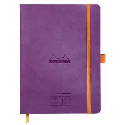Abbildung von Rhodia 117790C Meeting Book (DIN A5+, 160 x 210 mm, 80 Blatt, 90 g, elegant und praktisch) 1 Stück violett