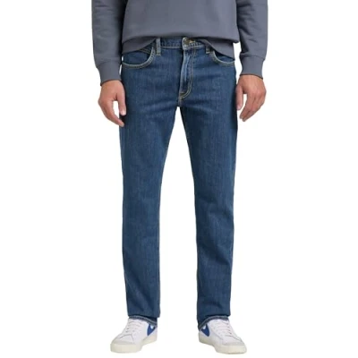 Abbildung von Lee Brooklyn Straight Jeans Leg, Herren, Größe: 42x32, Mid stonewash