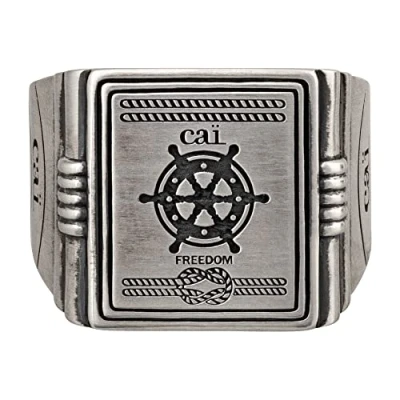 Abbildung von CAÏ Silberring Caï Herren Herrenring 925er Silber Tigerauge, Tigerauge