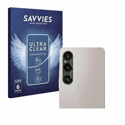 Abbildung von Savvies 6 Stück Schutzfolie für Sony Xperia 1 V (NUR Kameraschutz) Displayschutz Folie Ultra Transparent