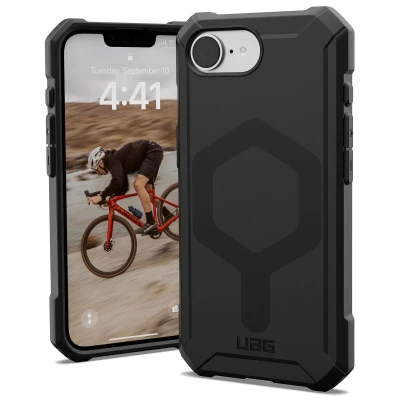 Abbildung von iPhone 16e Hülle MagSafe Silikon UAG Soft Case/Backcover Handyhülle Schwarz Shockproof/Stoßfest