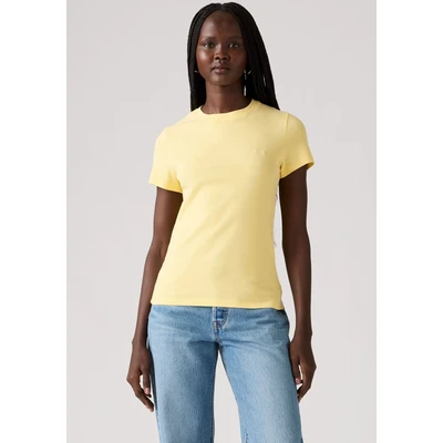 Abbildung von Levi&#039;s Basic Housemark T Shirt Damen Gelb /