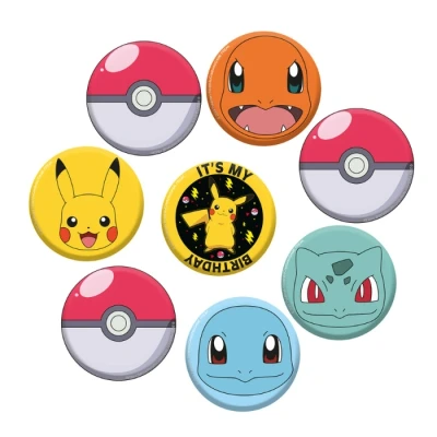 Abbildung von Pokemon Knöpfe 8 Stück