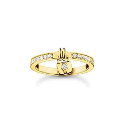 Abbildung von THOMAS SABO Ring Schloss vergoldetes Silber TR2371 414 14 54