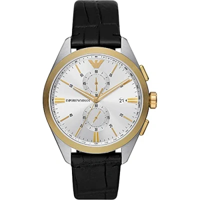 Abbildung von Emporio Armani Traditional Chronograph, Herren, Größe: One Size, Black