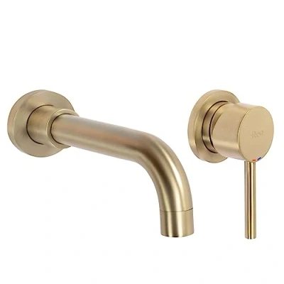 Abbildung von Badezimmer Rea Unterputzarmatur Waschbeckenarmatur Wasserhahn Gold Matt Schwarz Chrom Lungo