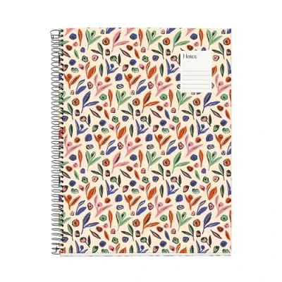 Abbildung von Miquelrius Notizbuch A4 (210 x 297 mm), 100 Blatt, kariert, 70 g/m², fester Kartoneinband, 4 Farbbänder, Spiralbindung, Lochung, kariertes Notizbuch, schönes Schreibwaren, Garten