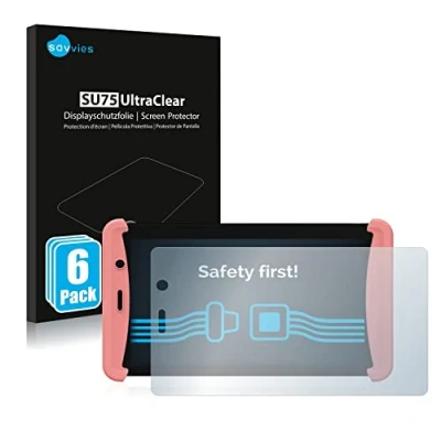 Abbildung von Savvies 6 Stück Schutzfolie für Kurio Tab Lite 2 Displayschutz Folie Ultra Transparent
