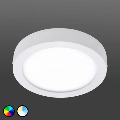 Abbildung von Eglo 96669 Smart Light LED Aufbaulauchte FUEVA C Ø22,5cm rund, dimmbar in weiß, 2700 6500K Connect RGB+TW
