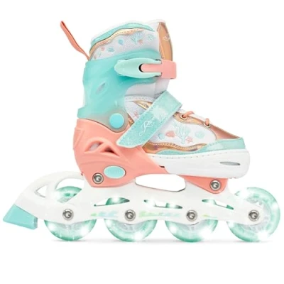 Abbildung von Verstellbare Rollschuhe Isla Orange/Mint