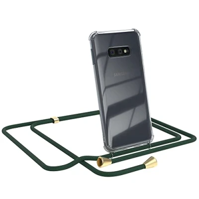Abbildung von EAZY CASE Handykette kompatibel mit Samsung Galaxy S10e Handyhülle Umhängeband, Handykordel Schutzhülle, Silikonhülle, Hülle Band, Stylische Kette für Smartphone, Grün