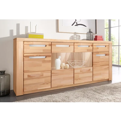 Abbildung von Home affaire Sideboard &quot;Kolding&quot;, Breite 200 cm mit 2 Glastüren und Holztüren