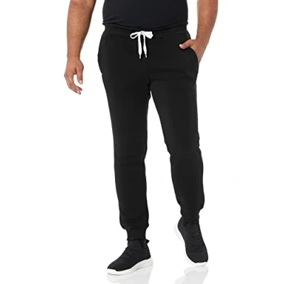 Abbildung von Southpole Herren Basic Active Fleece Jogginghose, reguläre und große Größen Trainingshose, BK, M