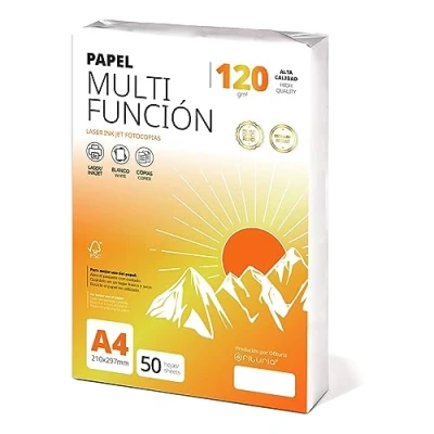 Abbildung von Ofituria Kopierpapier, DIN A4, 120 g/m2, 50 Blatt, Mehrzweckpapier für Laser und Tintenstrahldrucker, Kopierer, Bürobedarf, Schulbedarf, Packung zu g