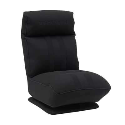 Abbildung von MARSGAMING MGC Throne, Ergonomisches Gaming Sofa, 360 Drehbare Basis, Verstellbare Rückenlehne und Kopfstütze, Hochdichter Schaumstoff, Vielseitiges Klappdesign, PC Sofa Robuster Struktur, Schwarz