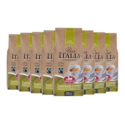 Abbildung von SAQUELLA Espresso Bar Italia Fairtrade, 1000g ganze Bohne, 1 von FROG.coffee