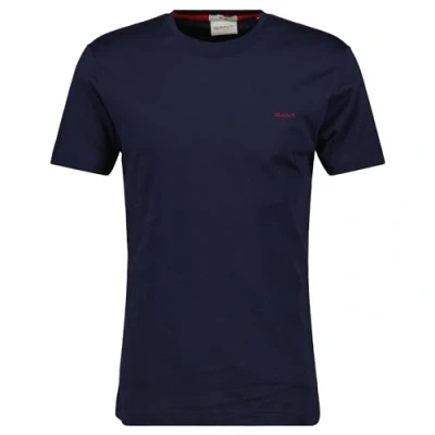 Abbildung von Gant T Shirt &quot;CONTRAST LOGO SS SHIRT&quot;, Kontrastfarbene Markenstickerei