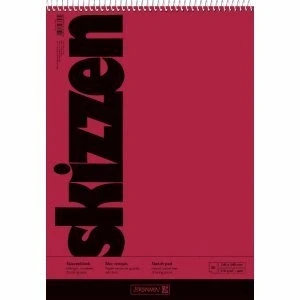 Abbildung von Brunnen 5 x Skizzenblock 24x34cm 50 Blatt Spirale