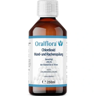 Abbildung von 1x Antiseptische Mundspülung für Mund &amp; Rachenraum mit Chlordioxid (CDL) zur Desinfektion der Mundhöhle 250ml
