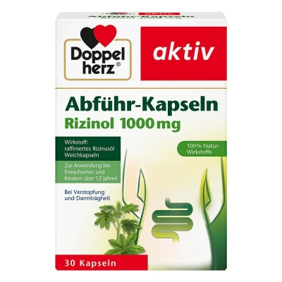 Abbildung von Doppelherz Abführ Kapseln Rizinol 1000mg