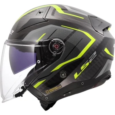 Abbildung von LS2, Jet Motorradhelm INFINITY II CARBON URUS H V Yellow, L