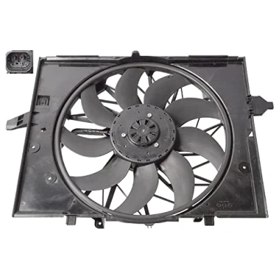 Abbildung von FEBI BILSTEIN 107255 Lüfter 600 bürstenloser Motor, mit Kühlerlüfterrahmen (Zarge) BMW: 5 Limousine, 7, 6 Cabrio