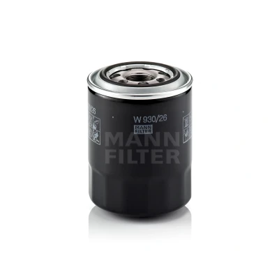 Abbildung von MANN FILTER W 930/26 Ölfilter M 26 X 1.5 mit einem Rücklaufsperrventil Anschraubfilter HYUNDAI: H 1 Travel, GALLOPER 2, Terracan Box Body / SUV