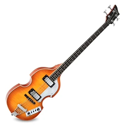 Abbildung von Rocktile VB 1 “Sir Paul Vintage Beatbass Violinbass Bassgitarre Hollowbody 2 Humbucker Sunburst