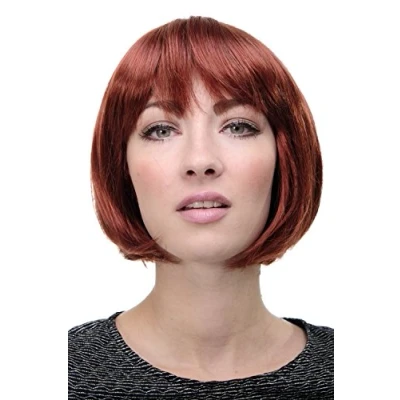 Abbildung von WIG ME UP 703 350 Sexy Bob, Perücke, gerader Pony, Rot, Kupferrot