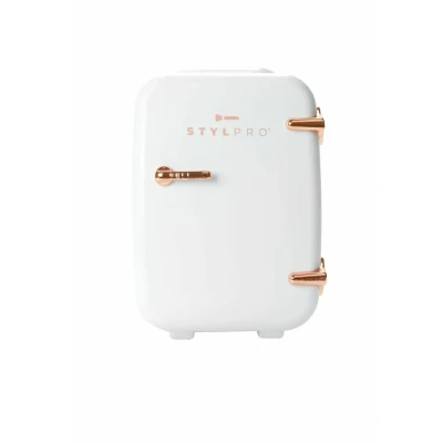 Abbildung von Stylpro MINI Beauty FRIDGE, ROSE GOLD, Makeup &amp; Cosmetics STORAGE. Gesichtspflege Zubehör, Größe: One Size, White