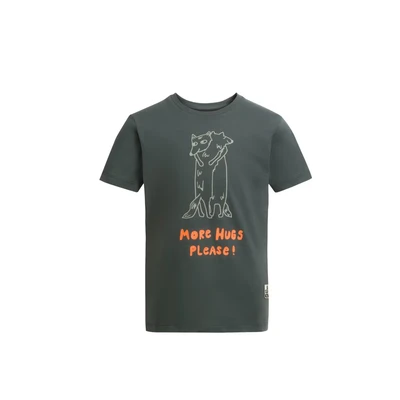 Abbildung von Jack Wolfskin Jungen More HUGS T K Shirt, Slate Green, 164 cm