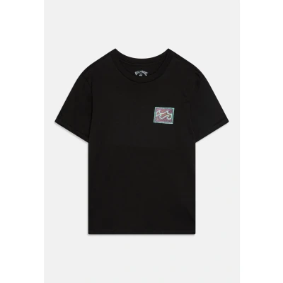 Abbildung von Billabong Crayon WAVE Unisex Tshirt print für Kinder, Größe: 147 152, Black