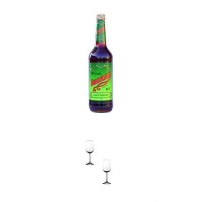 Abbildung von Abtshof Boonekamp 0,7 Liter + Nosing Gläser Kelchglas Bugatti mit Eichstrich 2cl und 4cl 2 Stück